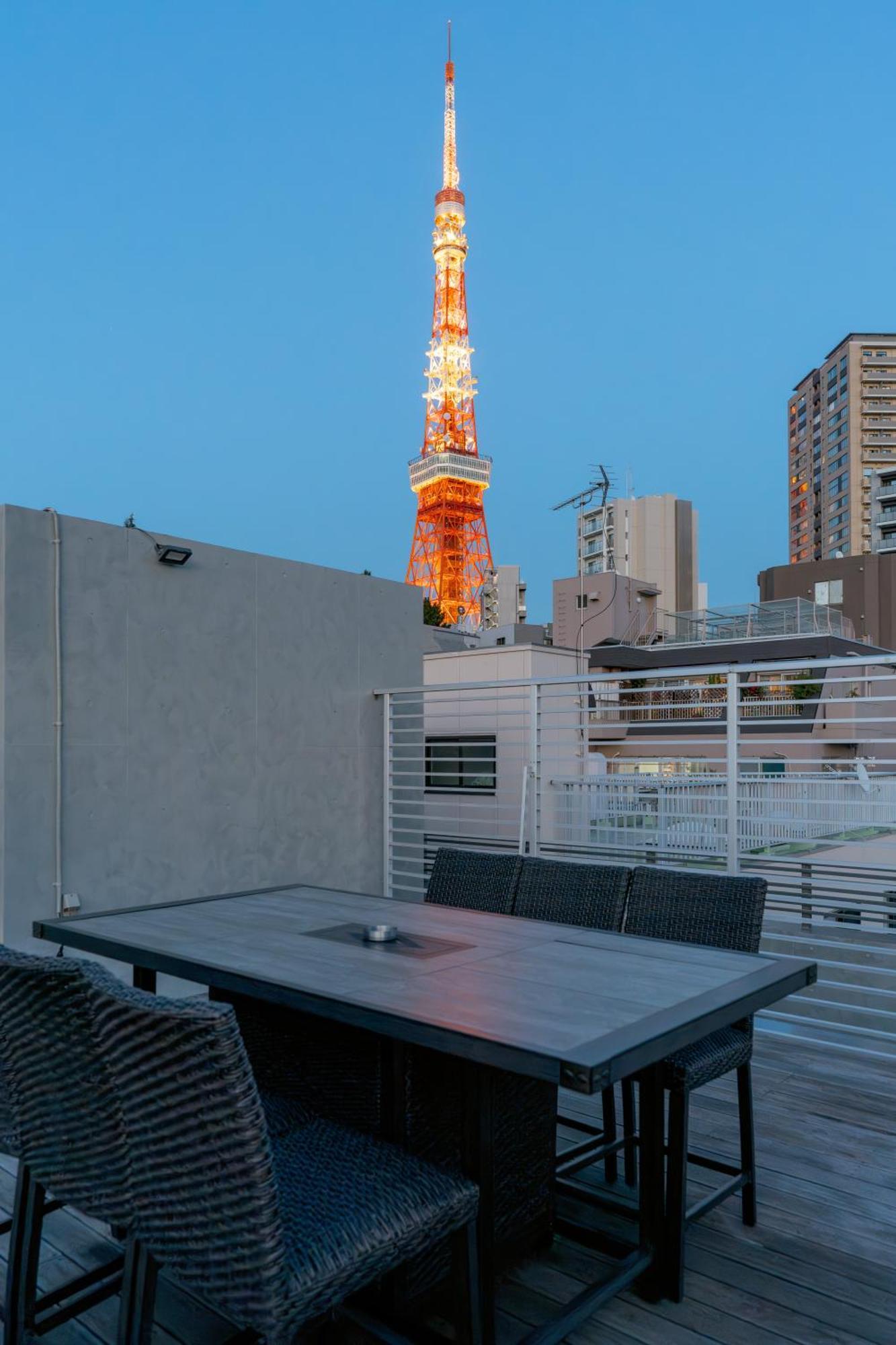 Azabu Modern House The Tokyo Tower Can Be Seen From The Villa 500M2 Екстер'єр фото
