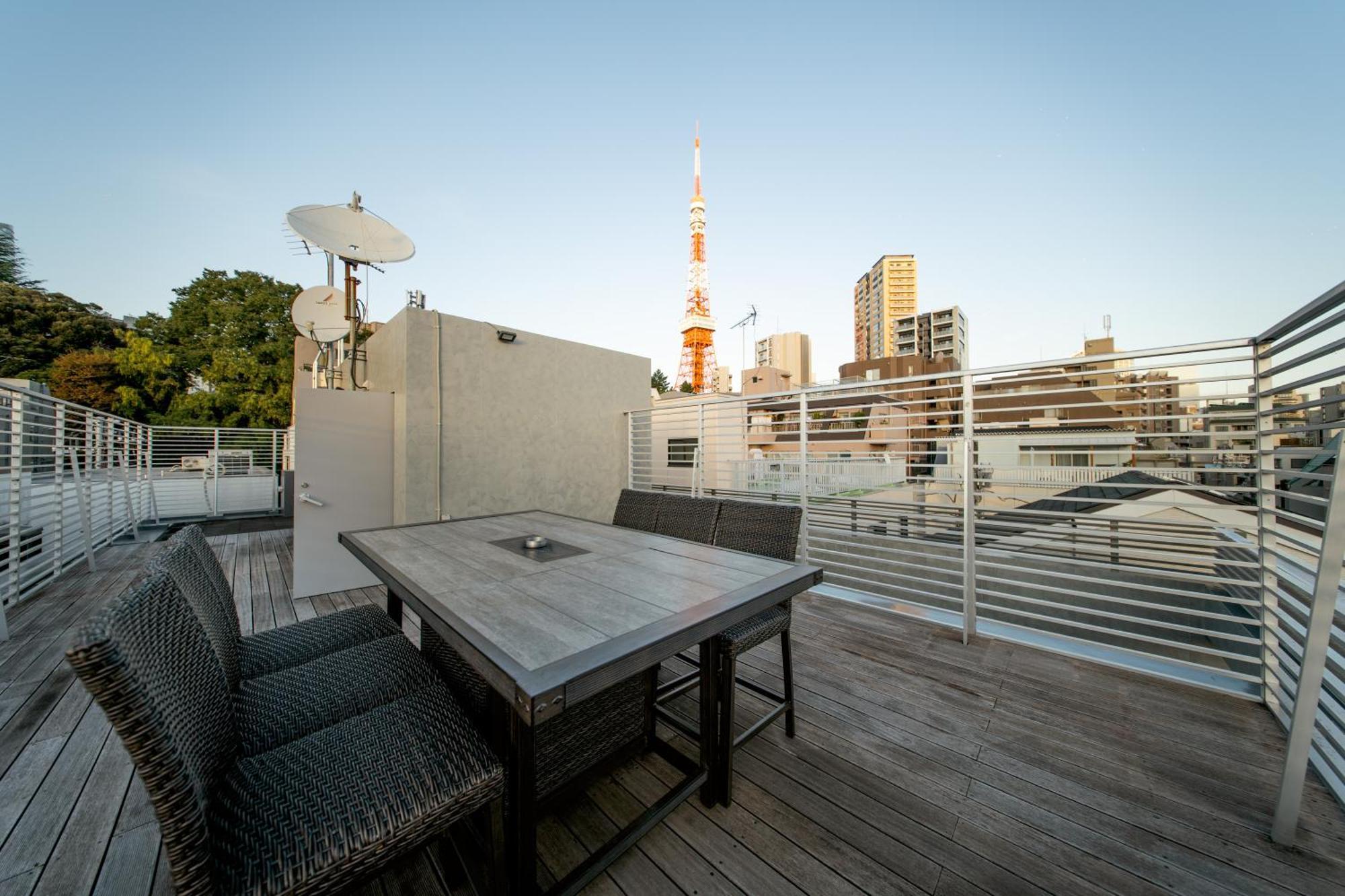 Azabu Modern House The Tokyo Tower Can Be Seen From The Villa 500M2 Екстер'єр фото